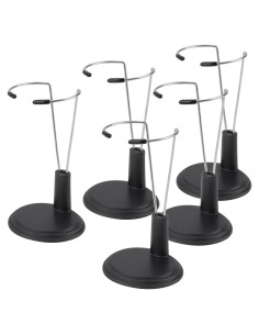 Soporte de exhibición para muñecas HMIEPRS 5 piezas Negro
