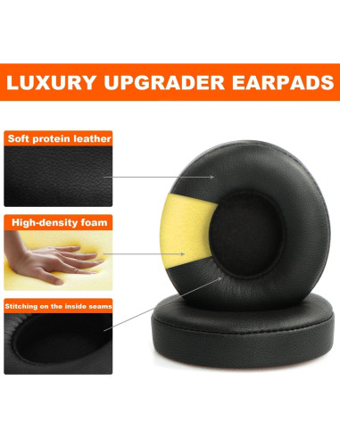 Almohadillas de Reemplazo para Auriculares Beats Solo 2/3 - Negro