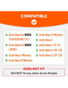 Almohadillas de Gel Enfriamiento WC FreeZe para Arctis Nova - Negro 2