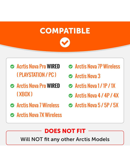 Almohadillas de Gel Enfriamiento WC FreeZe para Arctis Nova - Negro