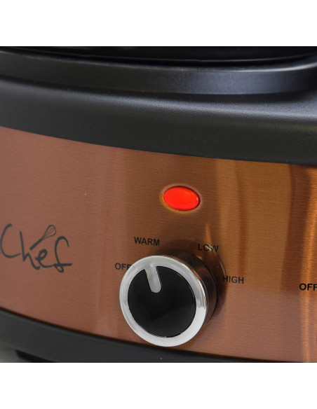 Olla de Cocción Lenta MegaChef Redonda 1.89L con 3 Ollas