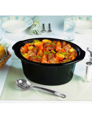 Olla de Cocción Lenta MegaChef Redonda 1.89L con 3 Ollas