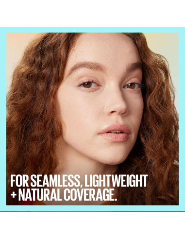 Base Líquida Maybelline Fit Me Mate + Sin Poros Marfil Claro y 2 Esponjas Real Techniques