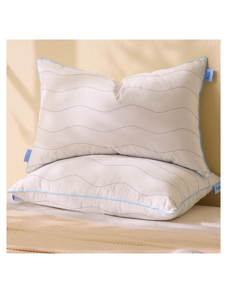 Almohadas de Plumas de Pato y Ganso Felo - Juego de 2 Estándar 50.8x66cm