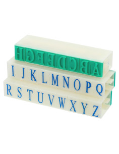 Sello de Letras Desmontable PATIKIL 26 Dígitos 17mm Plástico