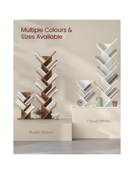 Estante de Esquina VASAGLE 5 Niveles Ahorra Espacio Blanco Nube