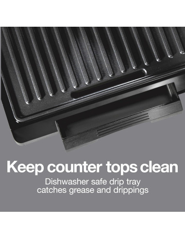 Prensa Panini y Grill Proctor Silex 1000W Compacto Negro