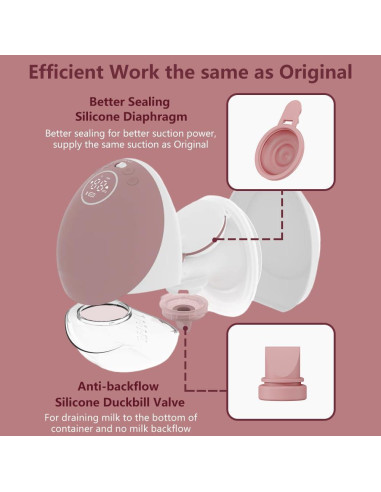 4 Piezas Diafragmas de Silicona BDICOVE para Momcozy M9