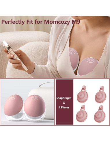 4 Piezas Diafragmas de Silicona BDICOVE para Momcozy M9
