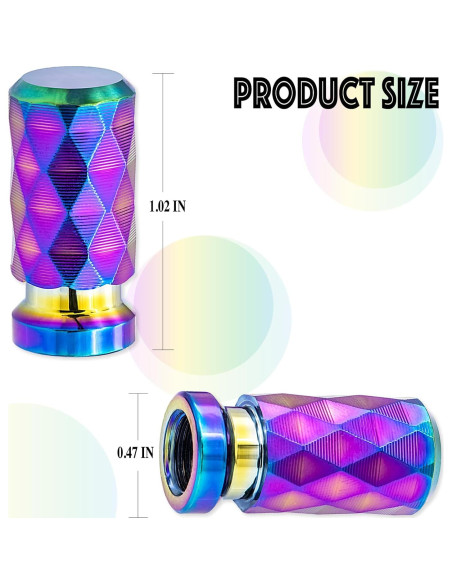 4 Tapones de Válvula de Neumático MEAJOO Coloridos 20mm