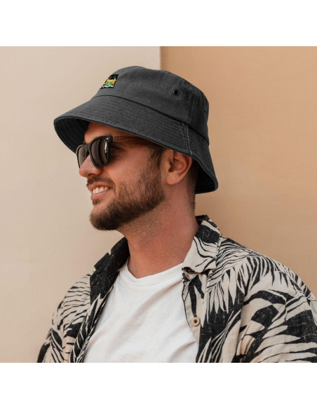 Gorra de Cubo Unisex KCNSEZA de Algodón con Escudo de Sierra Leona