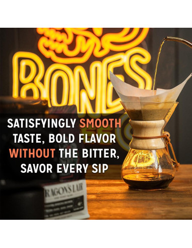 Café Descafeinado Sabor Caramelo de Mantequilla Bones 340g