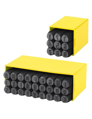 Juego de Sellos de Números y Letras FOCMKEAS 5mm 36 PCS