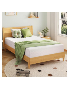 Colchón Twin EGOHOME 5 Pulgadas Espuma con Memoria Gel Verde