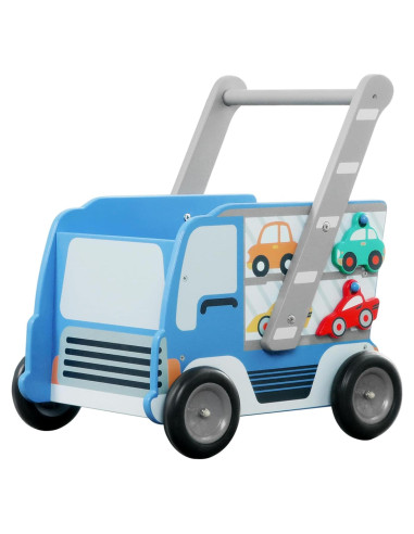 Andador de Madera labebe 2-en-1 para Bebés Azul 1-3 Años