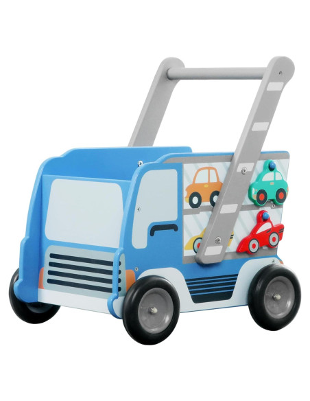 Andador de Madera labebe 2-en-1 para Bebés Azul 1-3 Años