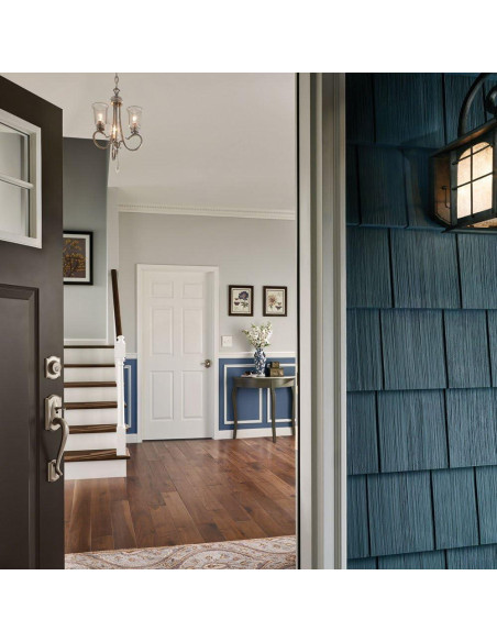 Juego de Manijas de Cilindro Simple SCHLAGE F60 CAM 622 LH Negro Mate