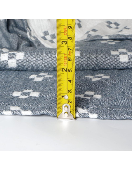 Manta de Muselina Ligera SHSYCER 100% Algodón Azul Individual 150x198cm