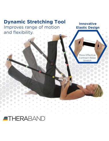 Correa de Estiramiento THERABAND 147 cm para Flexibilidad