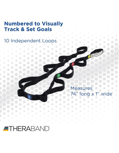 Correa de Estiramiento THERABAND 147 cm para Flexibilidad