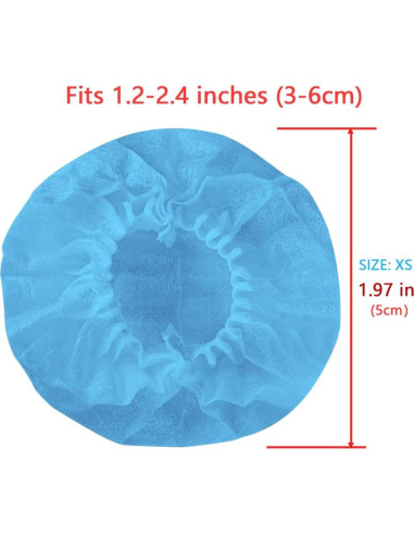 Cubiertas Desechables para Auriculares Geekria 100 Pares XS Azul