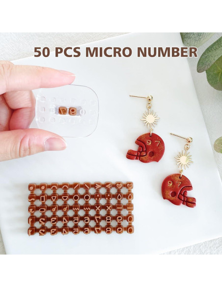 Sellos de Números y Letras Keoker para Arcilla Polimérica - 3mm
