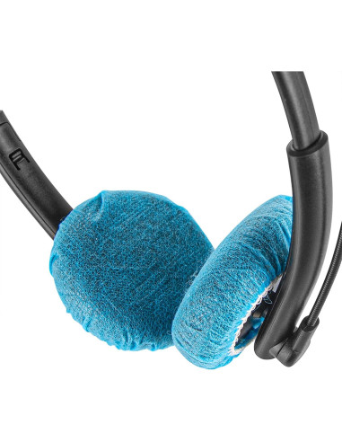 Cubiertas Desechables para Auriculares Geekria 100 Pares XS Azul