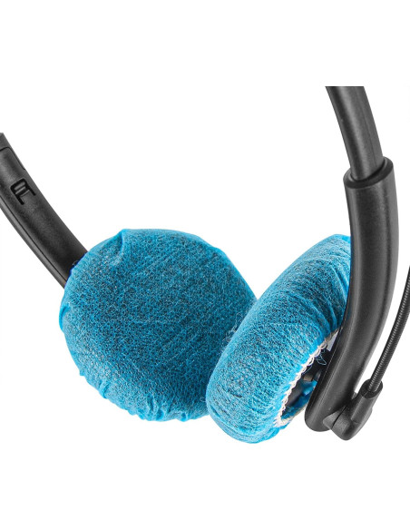 Cubiertas Desechables para Auriculares Geekria 100 Pares XS Azul