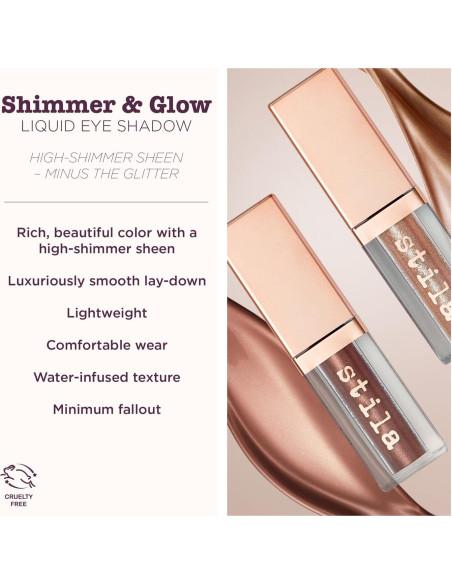 Sombra Líquida Shimmer And Glow Stila - Color Nube 25.5g