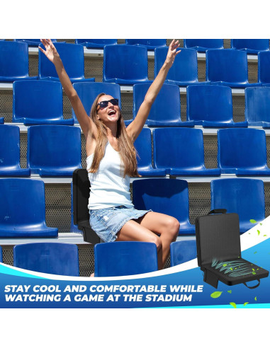 Asiento de Estadio Refrigerado Zubebe con Ventilador 3 Niveles