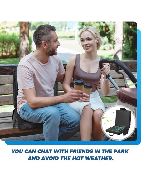 Asiento de Estadio Refrigerado Zubebe con Ventilador 3 Niveles