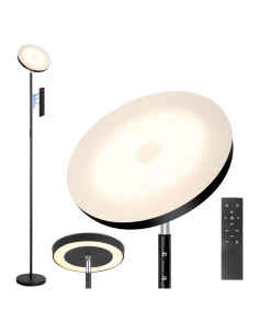 Lámpara de Pie LED Homakee HMK-A6-B 36W 3600LM Control Remoto