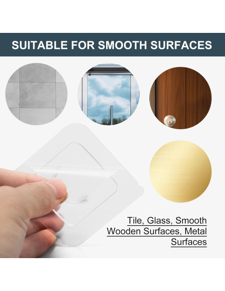 Soporte de Varilla de Cortina Adhesivo Goowin 6 Unidades 1"