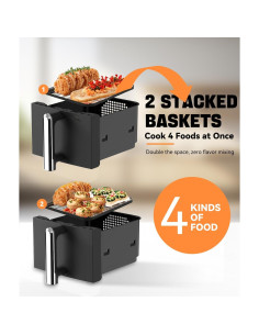 Horno de Freír al Aire Kaitol KAF06 12QT 7 en 1 Vertical 2