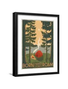 Impresión de Arte en Pared ART.COM Nacido para Vagabundear II 40.6x50.8cm Marco Negro