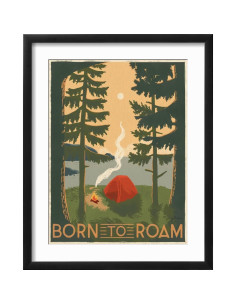 Impresión de Arte en Pared ART.COM Nacido para Vagabundear II 40.6x50.8cm Marco Negro 2