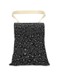 Basurero de Auto Colgante ANKVRP Piel de Leopardo Negra