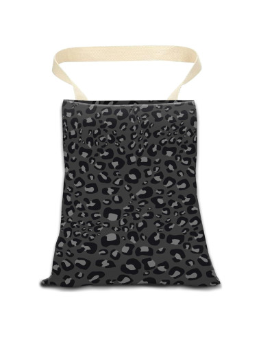 Basurero de Auto Colgante ANKVRP Piel de Leopardo Negra