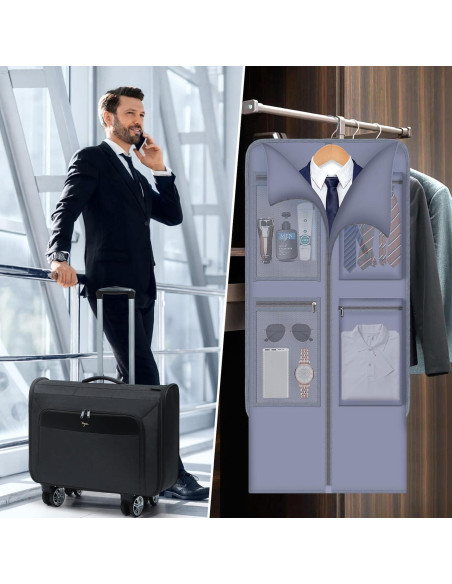 Bolsa Duffle con Ruedas Tonyeee 3 en 1 Negra 60.5x21x42.5cm