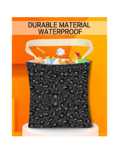 Basurero de Auto Colgante ANKVRP Piel de Leopardo Negra 2