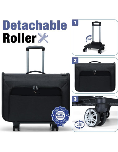 Bolsa Duffle con Ruedas Tonyeee 3 en 1 Negra 60.5x21x42.5cm