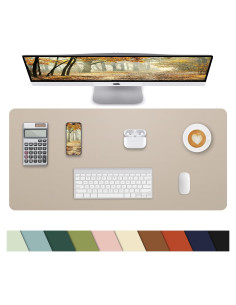 Alfombrilla de Escritorio Cebowa 122x43 cm Cuero PU Antideslizante