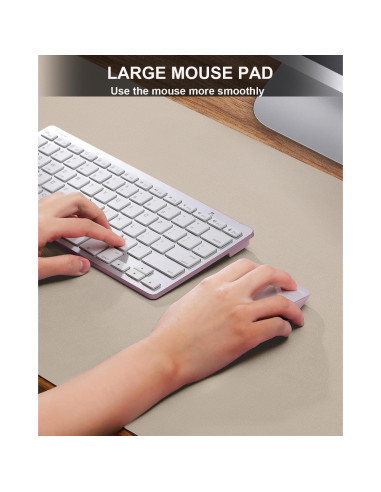 Alfombrilla de Escritorio Cebowa 122x43 cm Cuero PU Antideslizante