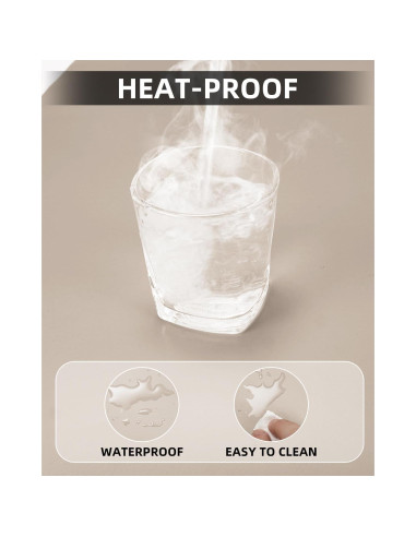 Alfombrilla de Escritorio Cebowa 122x43 cm Cuero PU Antideslizante