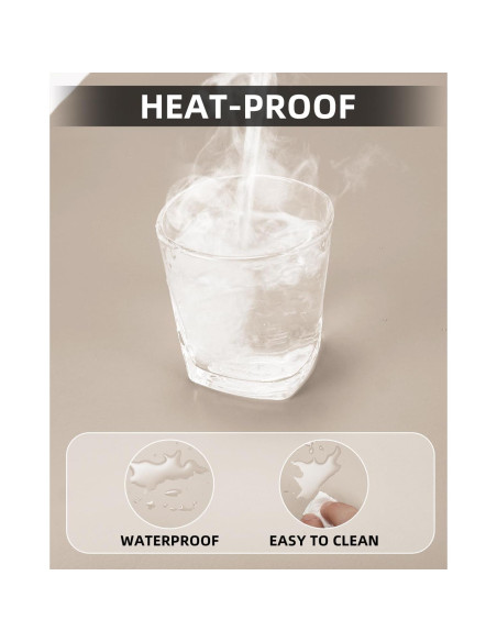 Alfombrilla de Escritorio Cebowa 122x43 cm Cuero PU Antideslizante