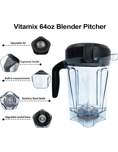 Jarra de Reemplazo Vitamix 64oz Senlee Bajo Perfil