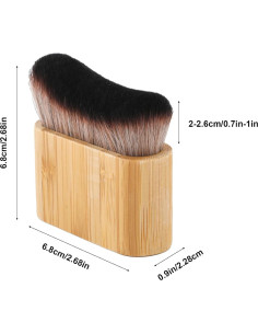 Brocha de Autobronceador NQEUEPN con Cerdas Sintéticas 6.8cm 2