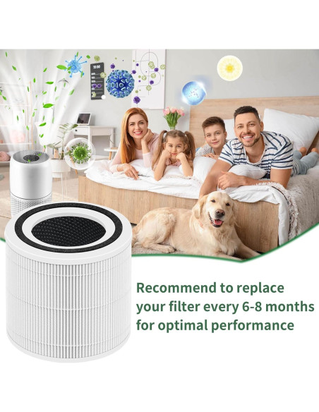 Filtro de Reemplazo HEPA H13 ASODME Core 300 - Paquete de 2