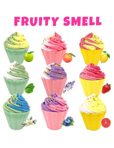 Paquete de 9 Bombas de Baño Cupcake con Joyería para Niños 2