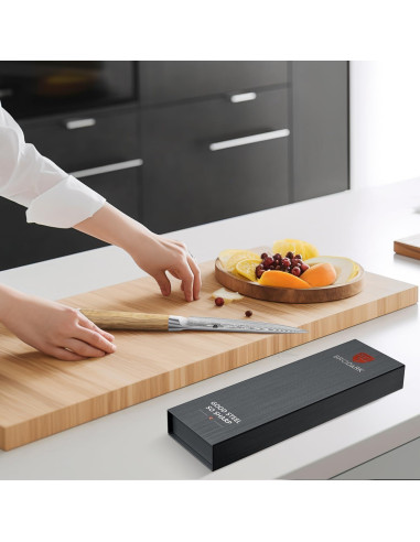 Cuchillo de Pelar BRODARK 13.97 cm Damasco Mango Madera Olivo